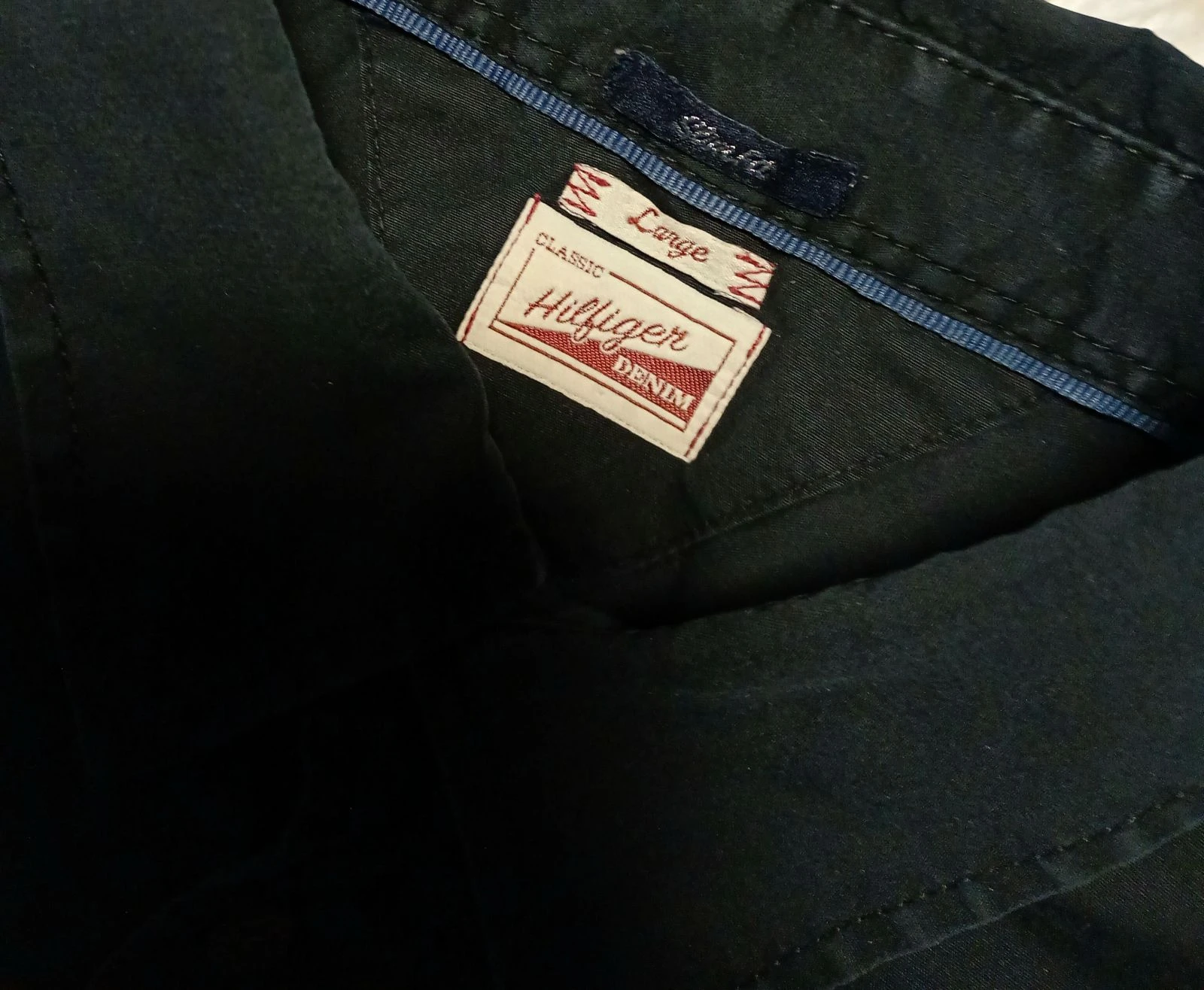 Tommy Hilfiger Black Shirt Y2K Size L – photo 3